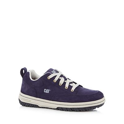 Caterpillar Navy suede lace up trainers